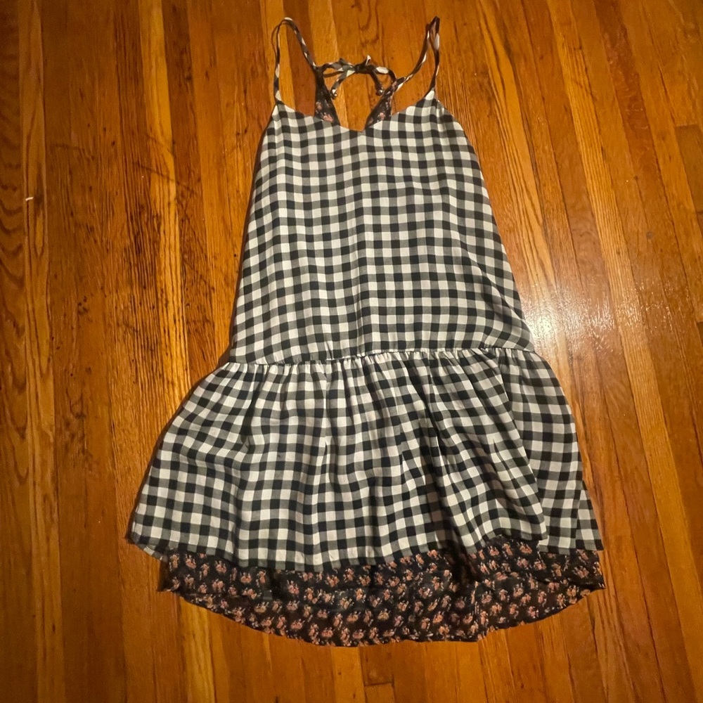 Princess Vera Wang Floral & Gingham Picnic Dress